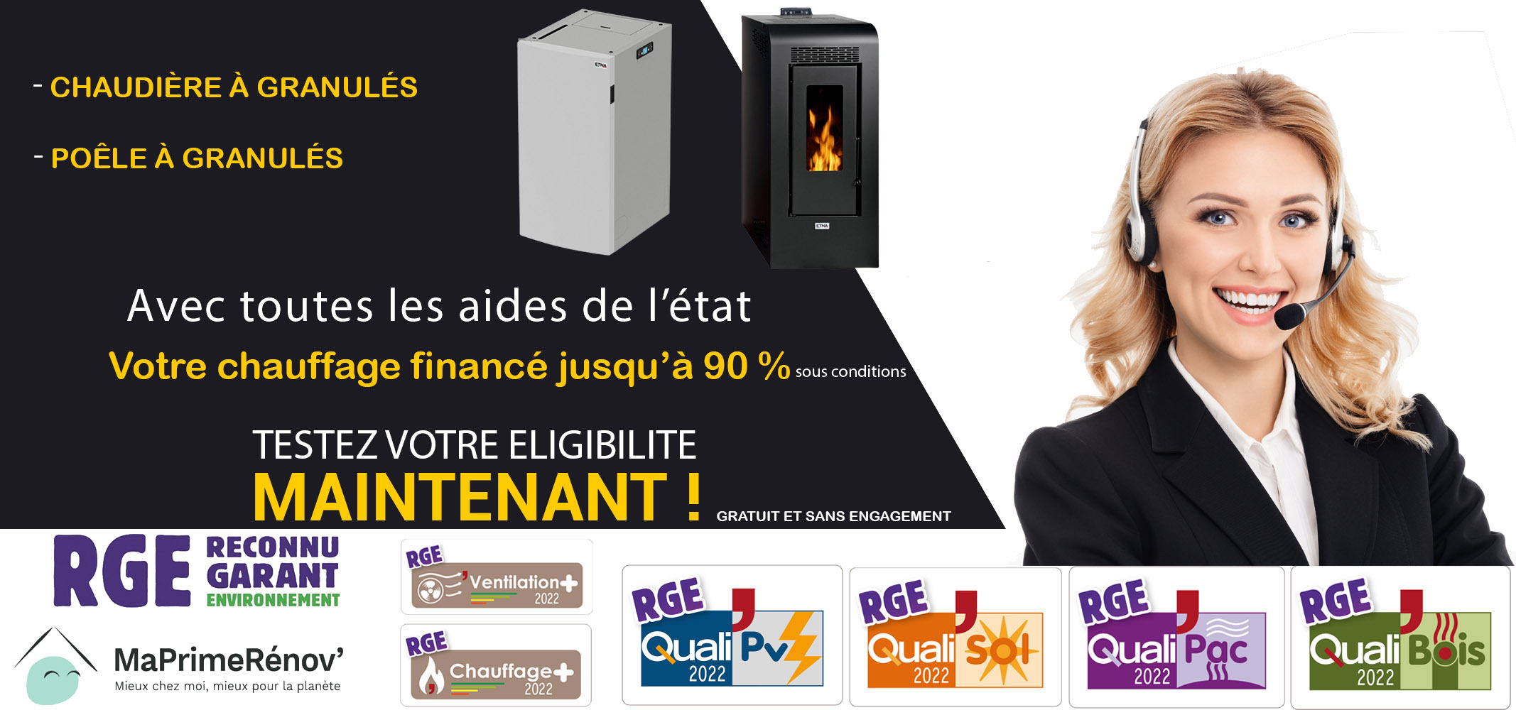 Poêle à Granulés 1 euro Chantilly